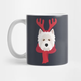 West Highland Christmas Dog Mug